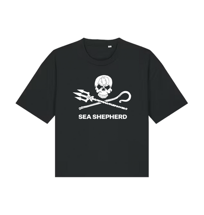 Black Printed T-shirt Front