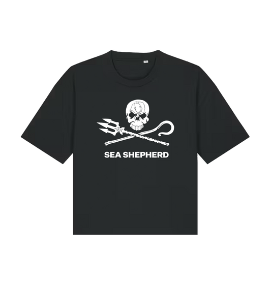 Black Printed T-shirt Front