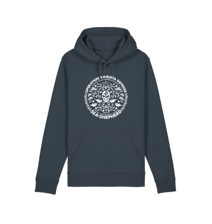India Ink Grey Printed Hoody Front