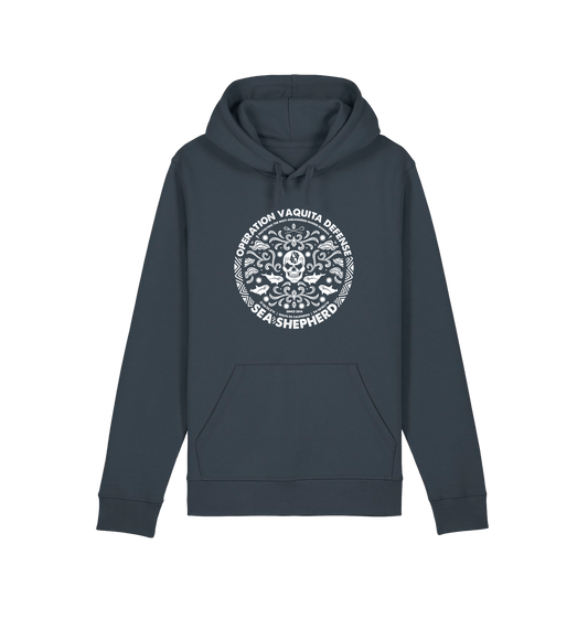 India Ink Grey Printed Hoody Front