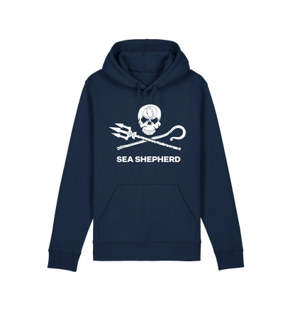 French Navy Printed Hoody Front