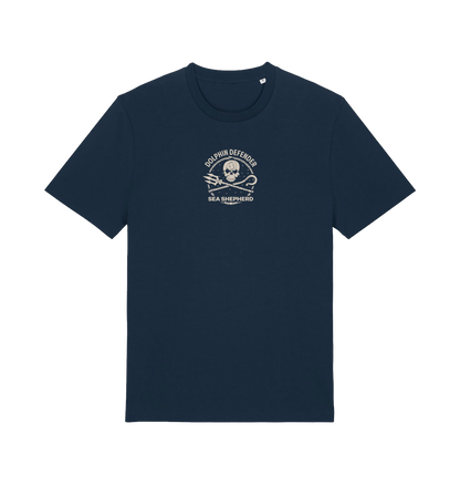 French Navy Printed T-shirt Front