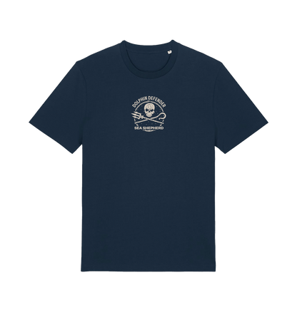 French Navy Printed T-shirt Front