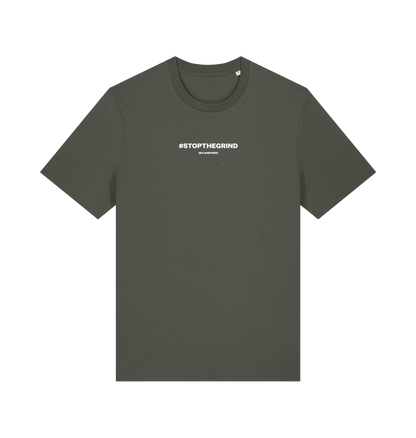 Khaki Printed T-shirt Front