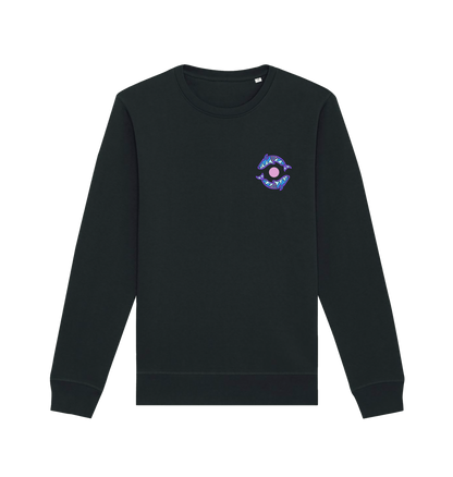 Black Printed Sweater