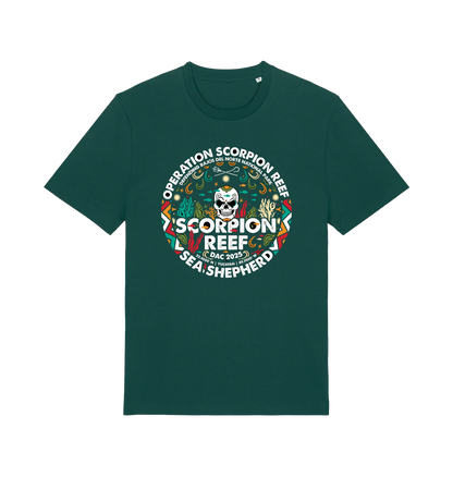 Glazed Green Printed T-shirt Front