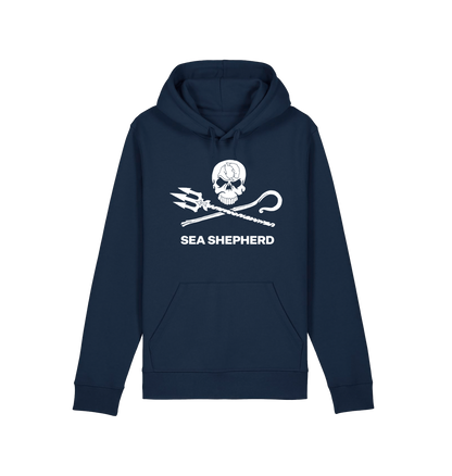 French Navy Printed Hoody