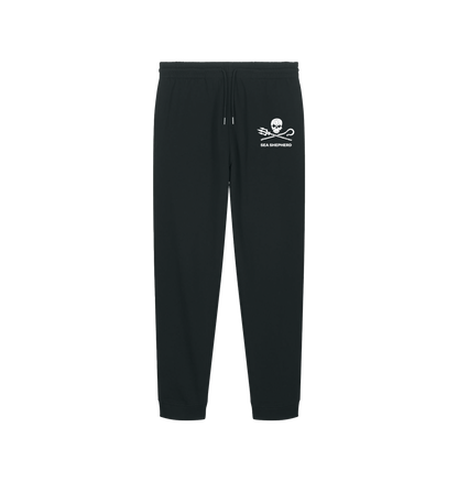 Black Printed Mens Joggers Front