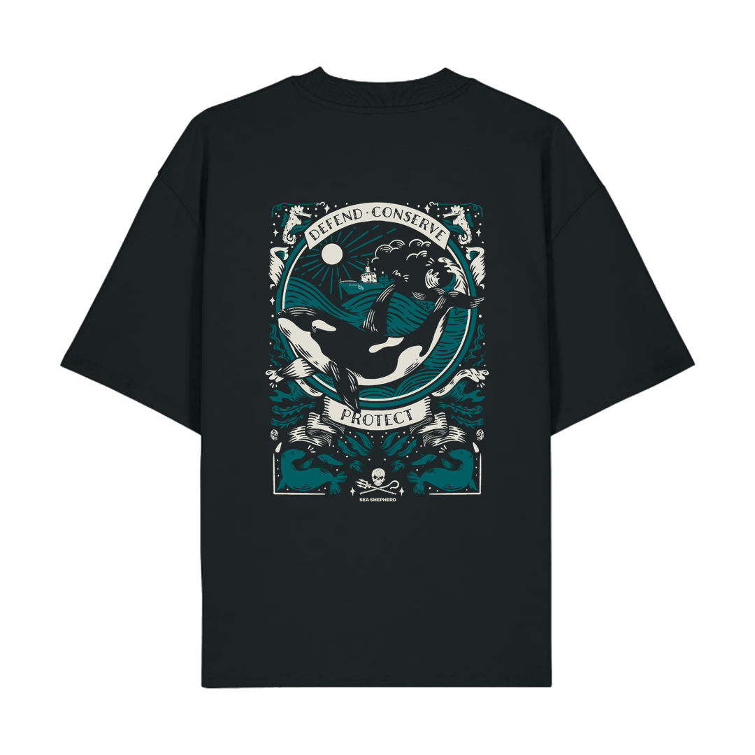 Black Printed T-shirt Back