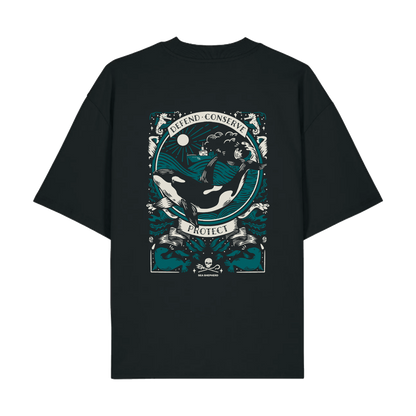 Black Printed T-shirt Back