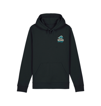 Black Printed Hoody Front