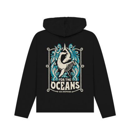 Black Printed Hoody