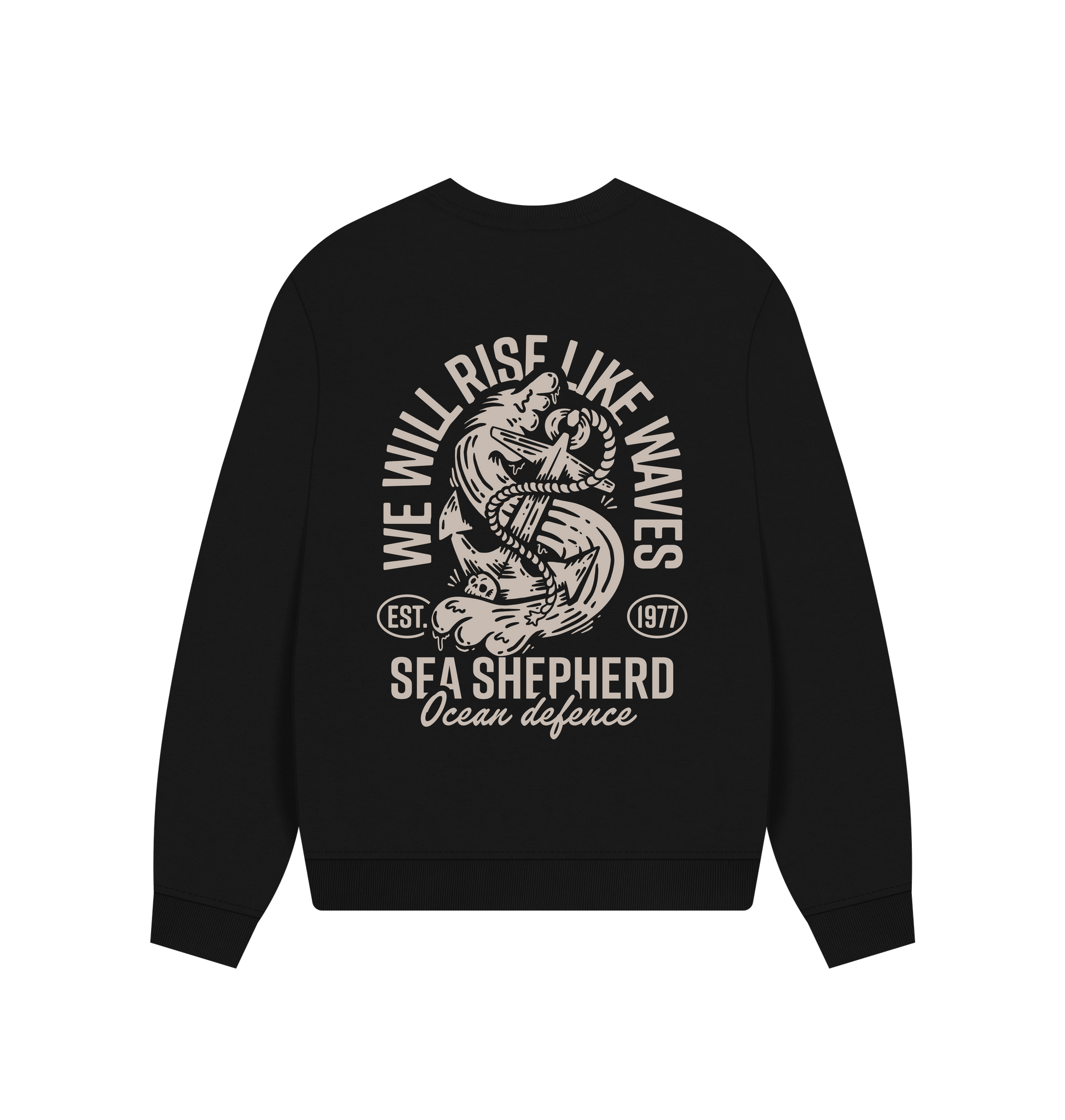 Black Printed Sweater