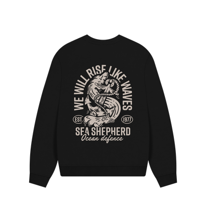 Black Printed Sweater