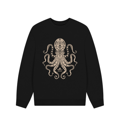 Black Printed Sweater