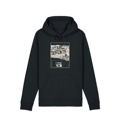Black Printed Hoody Front