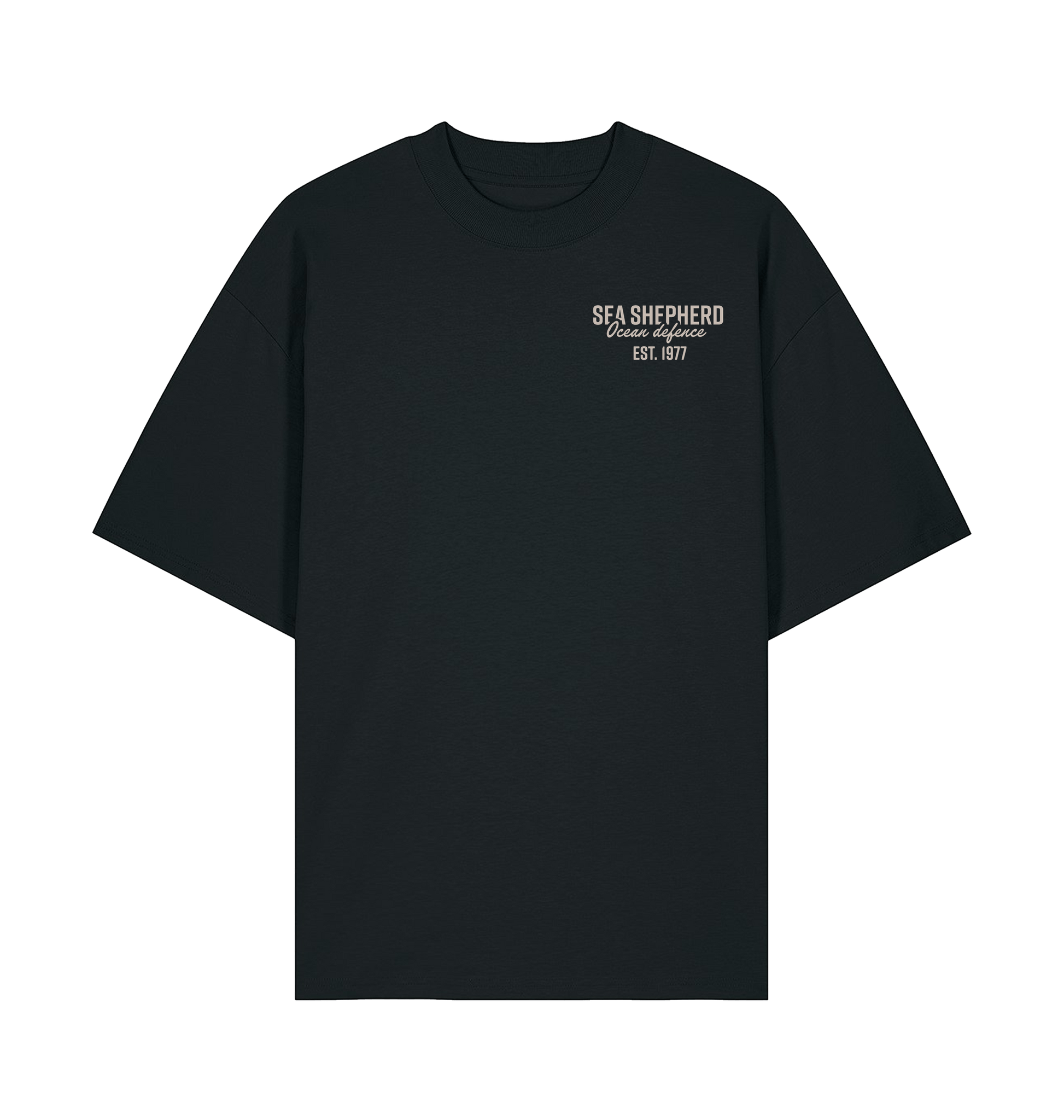 Black Printed T-shirt Front