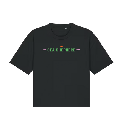 Black Printed T-shirt Front