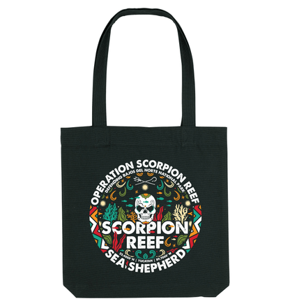 Black Printed Bag Front