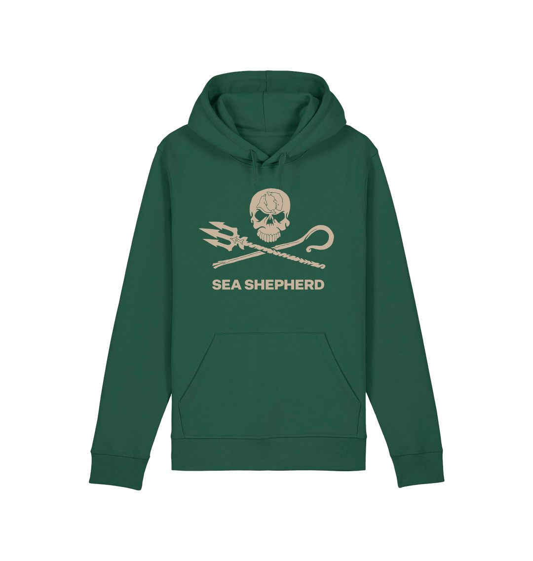 Bottle Green Printed Hoody