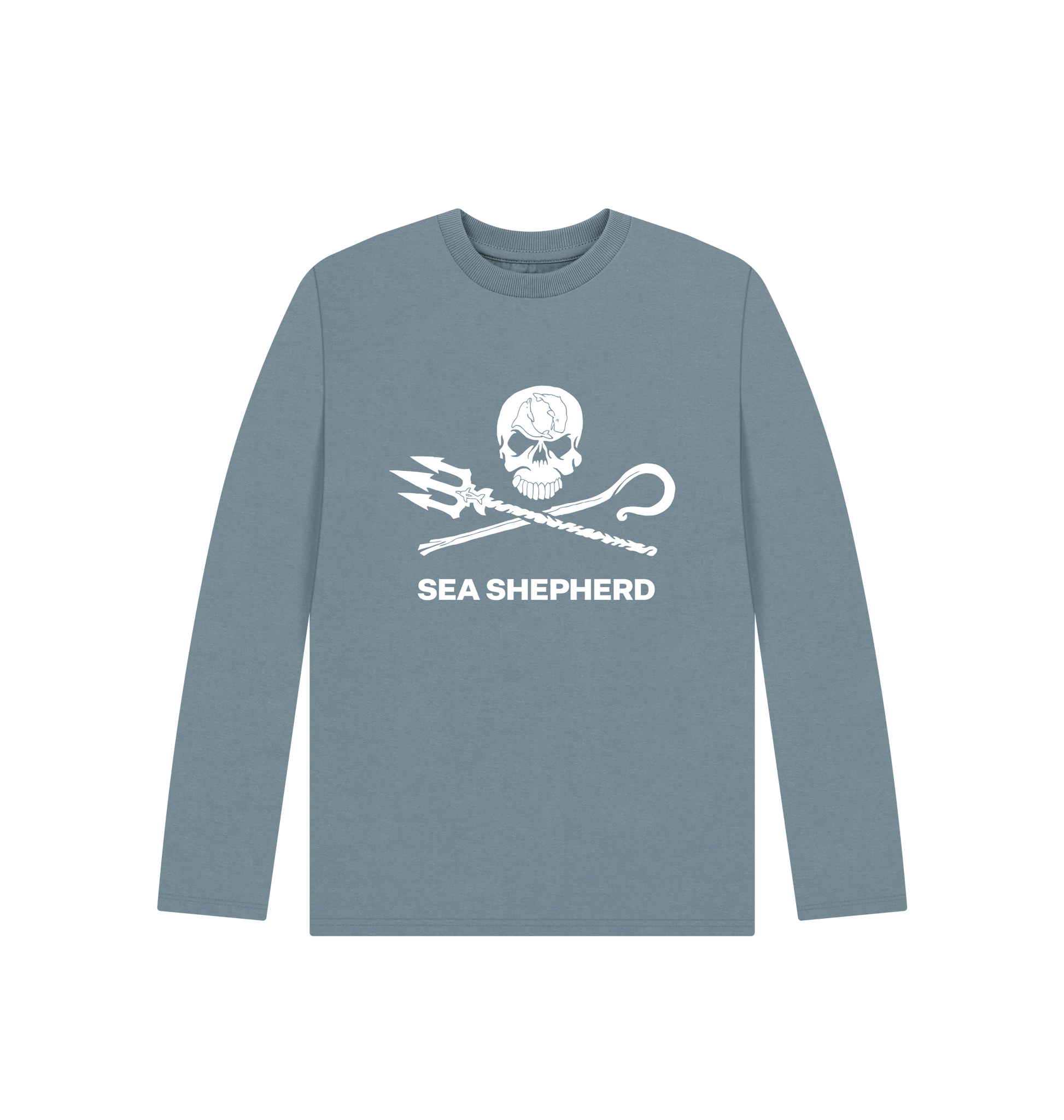 Stone Blue Printed Kids T-Shirt