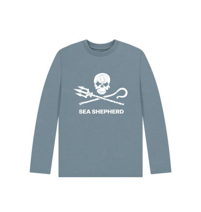 Stone Blue Printed Kids T-Shirt