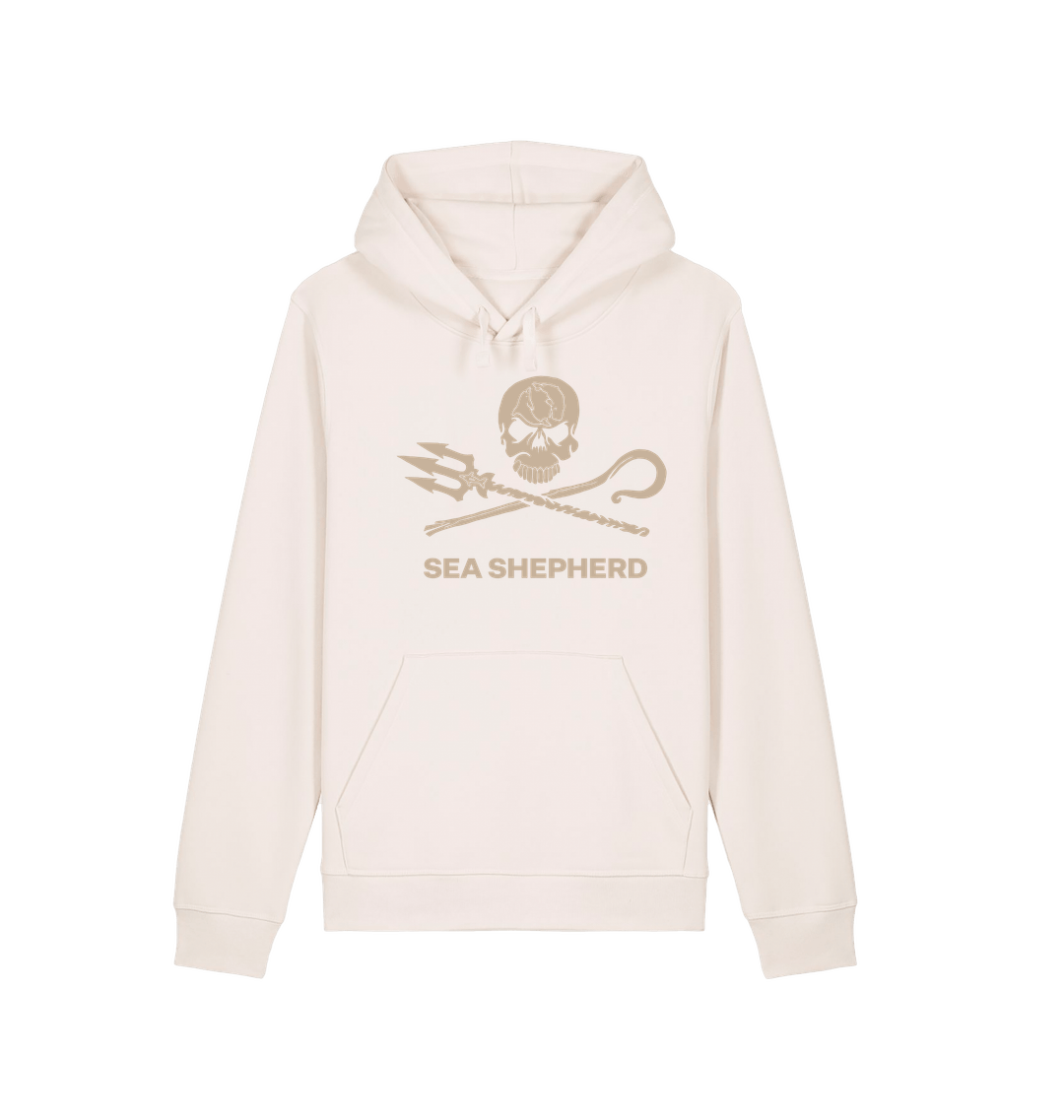 Vintage White Printed Hoody