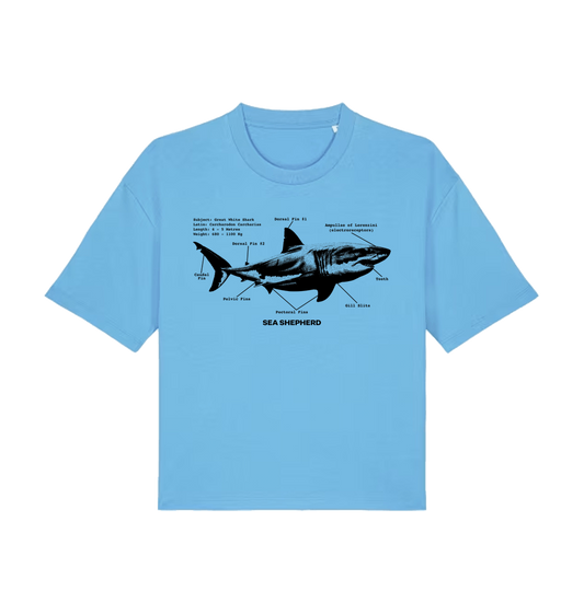 Aqua Blue Printed T-shirt Front