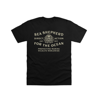 Black Printed T-shirt Back