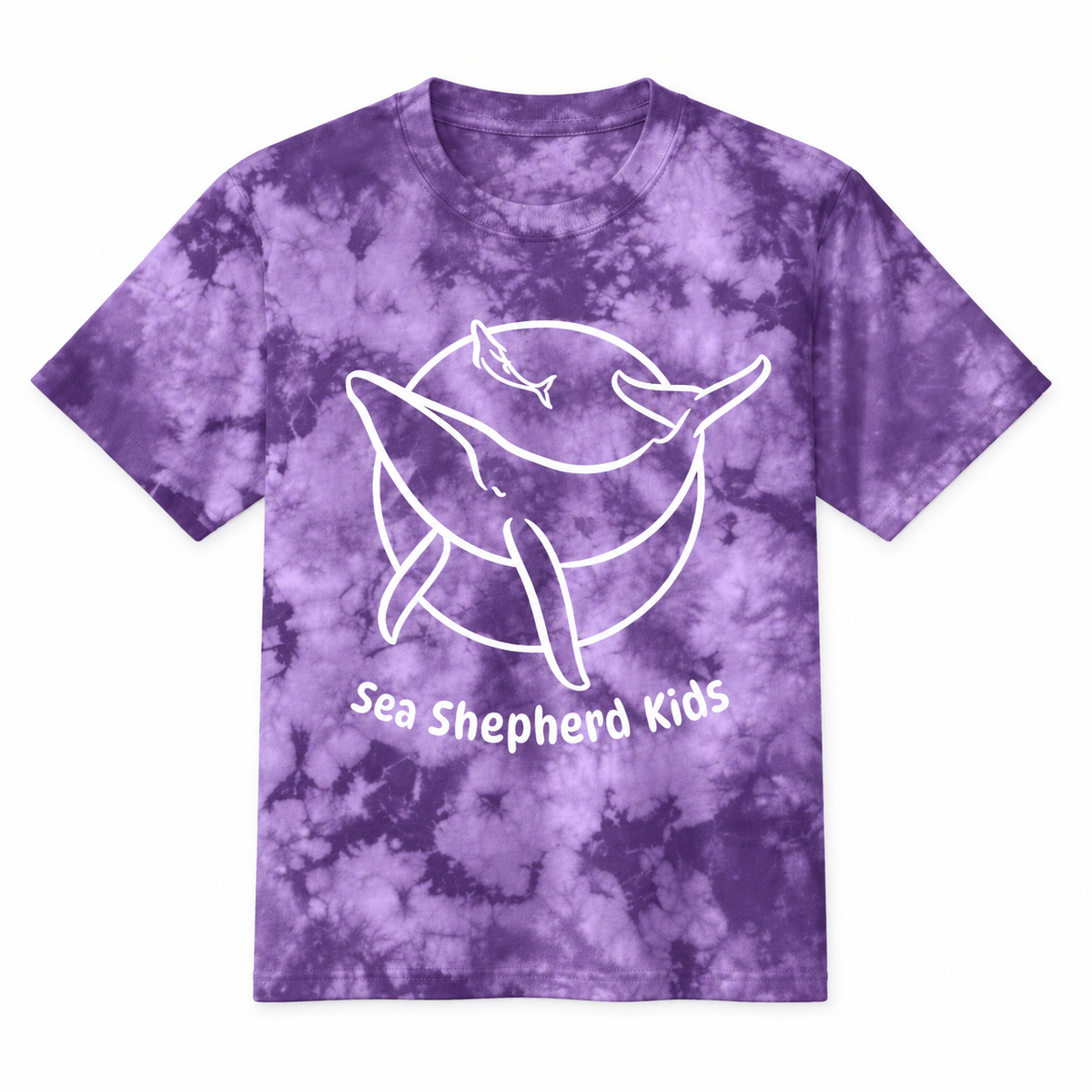 Sea Shepherd Kid's - Tie-Dye Purple/White Logo