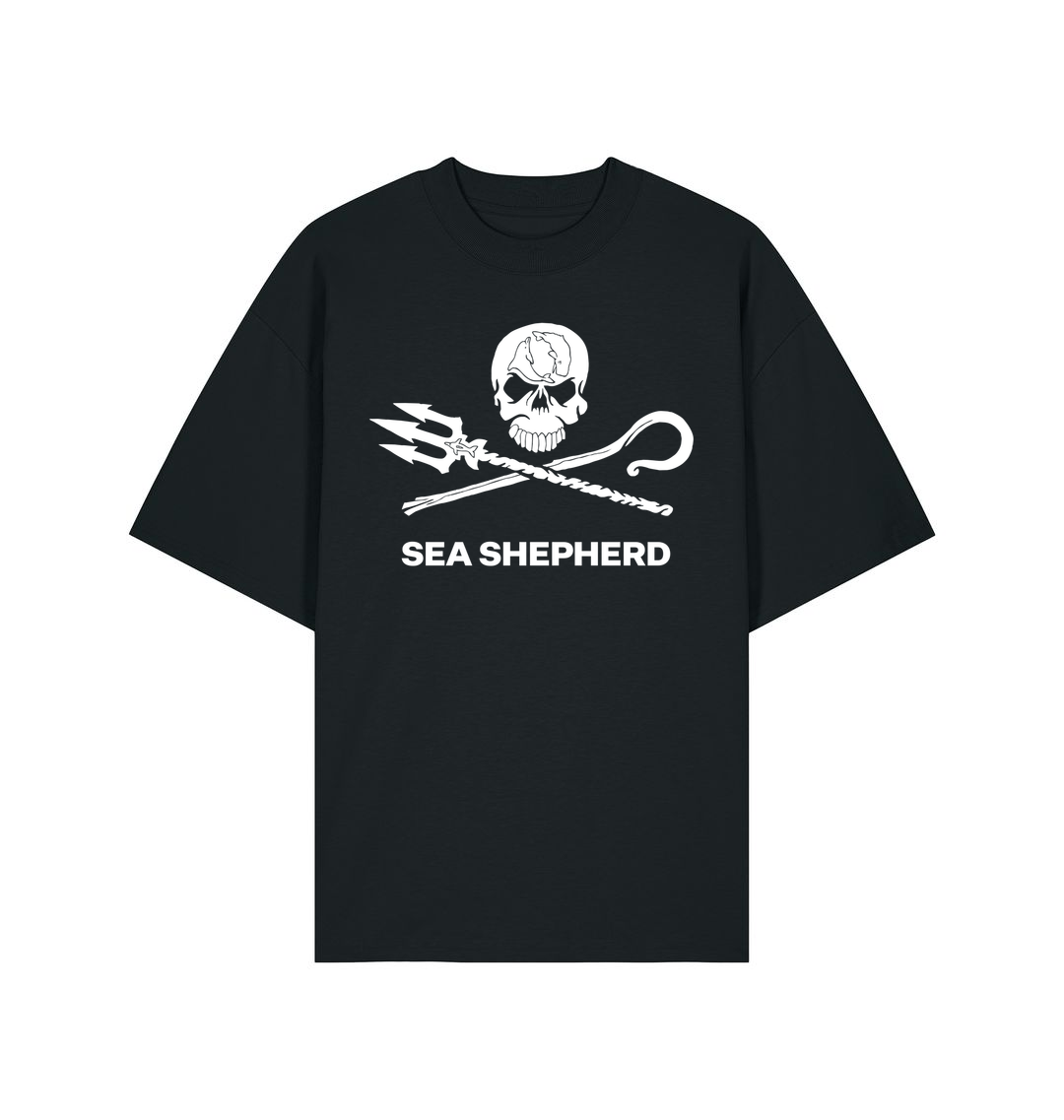 Black Printed T-shirt Front