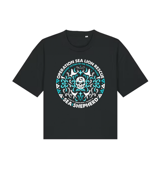 Black Printed T-shirt Front
