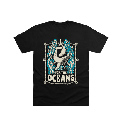 Black Printed T-shirt Back