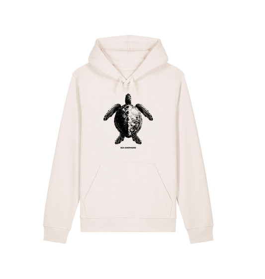 Vintage White Printed Hoody