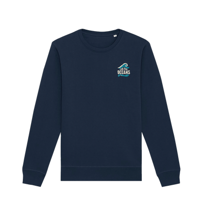 French Navy Printed Sweater