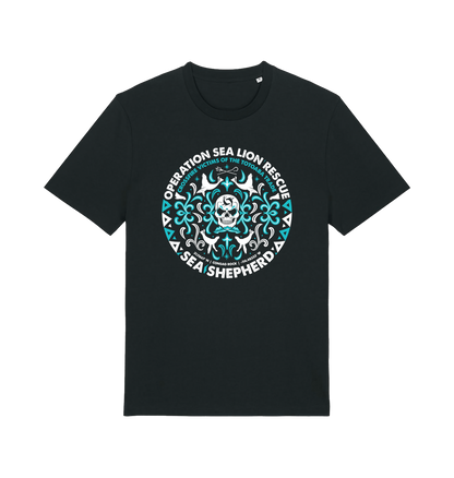 Black Printed T-shirt Front