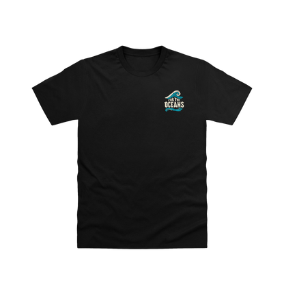 Black Printed T-shirt Front