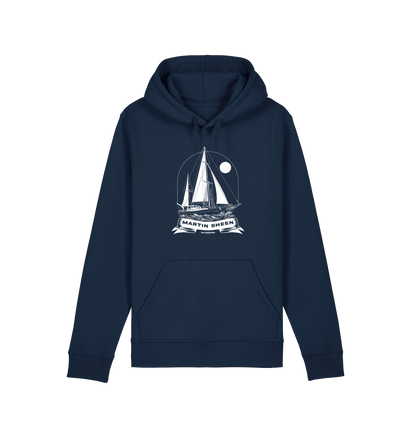 French Navy Printed Hoody Front