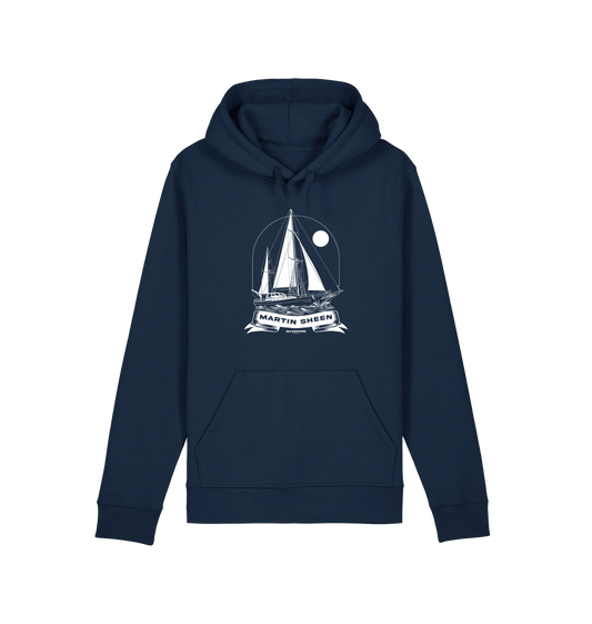 French Navy Printed Hoody Front