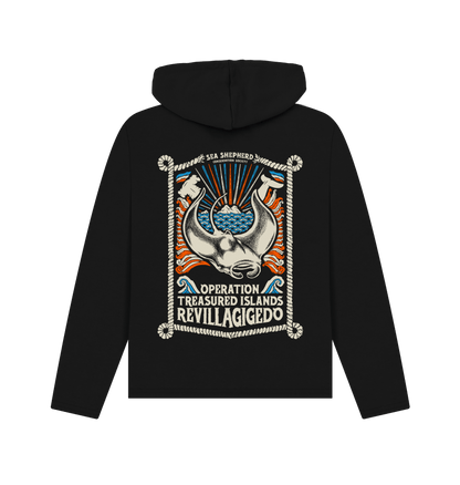Black Printed Hoody