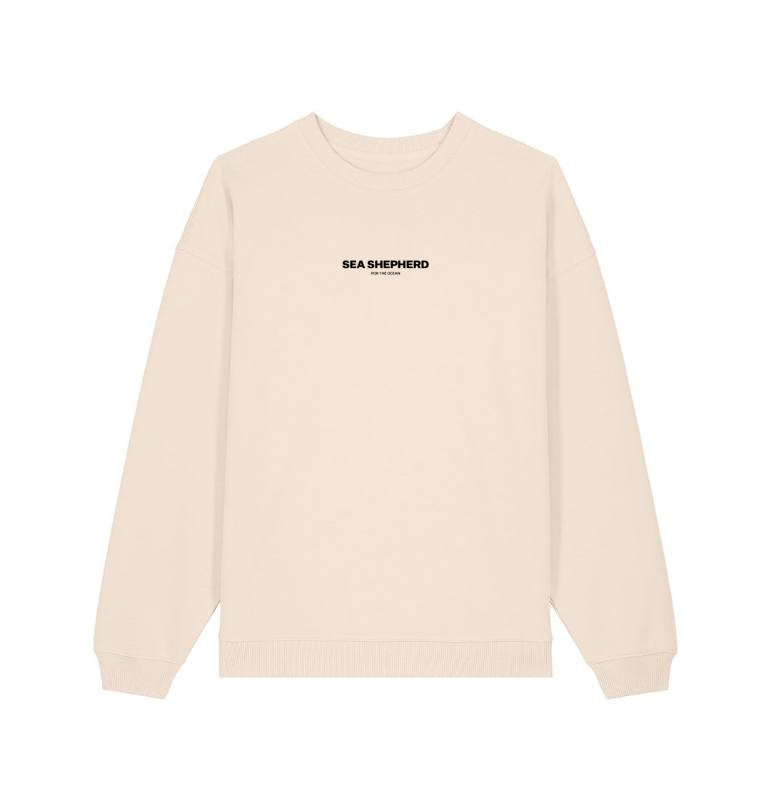 Cream Printed Sweater Front