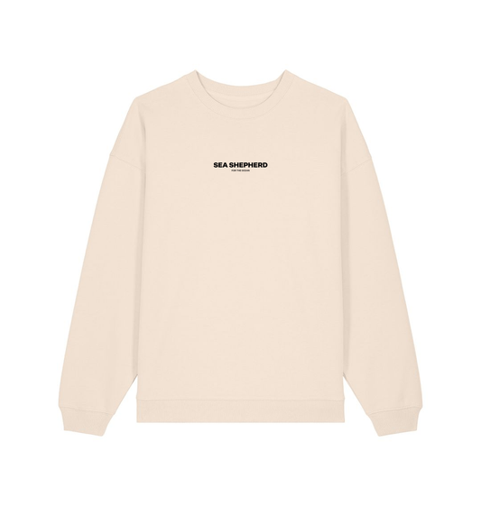 Cream Printed Sweater Front
