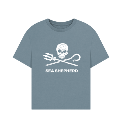 Stone Blue Printed T-shirt