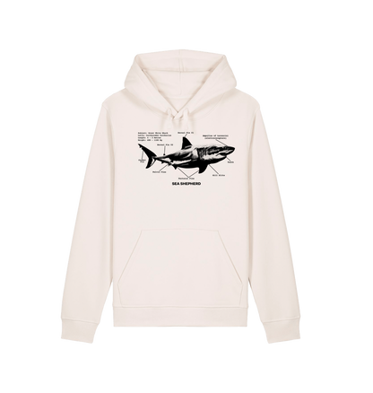 Vintage White Printed Hoody