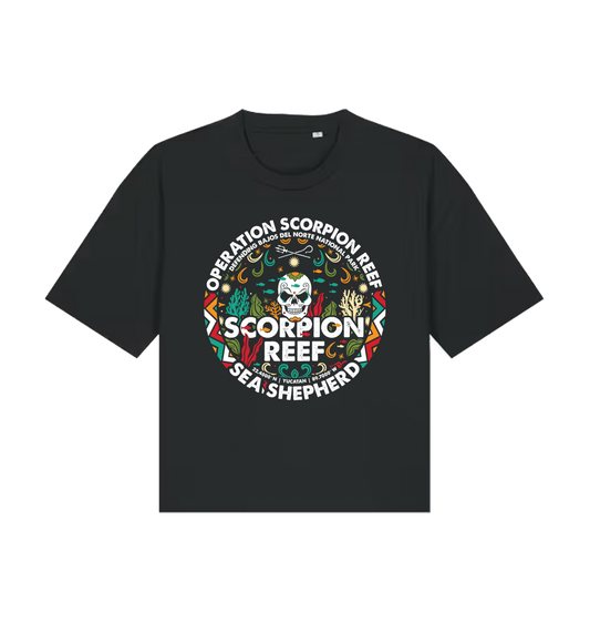 Black Printed T-shirt Front