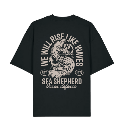 Black Printed T-shirt Back
