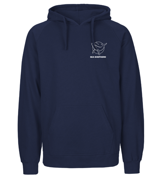 Navy Printed Hoody