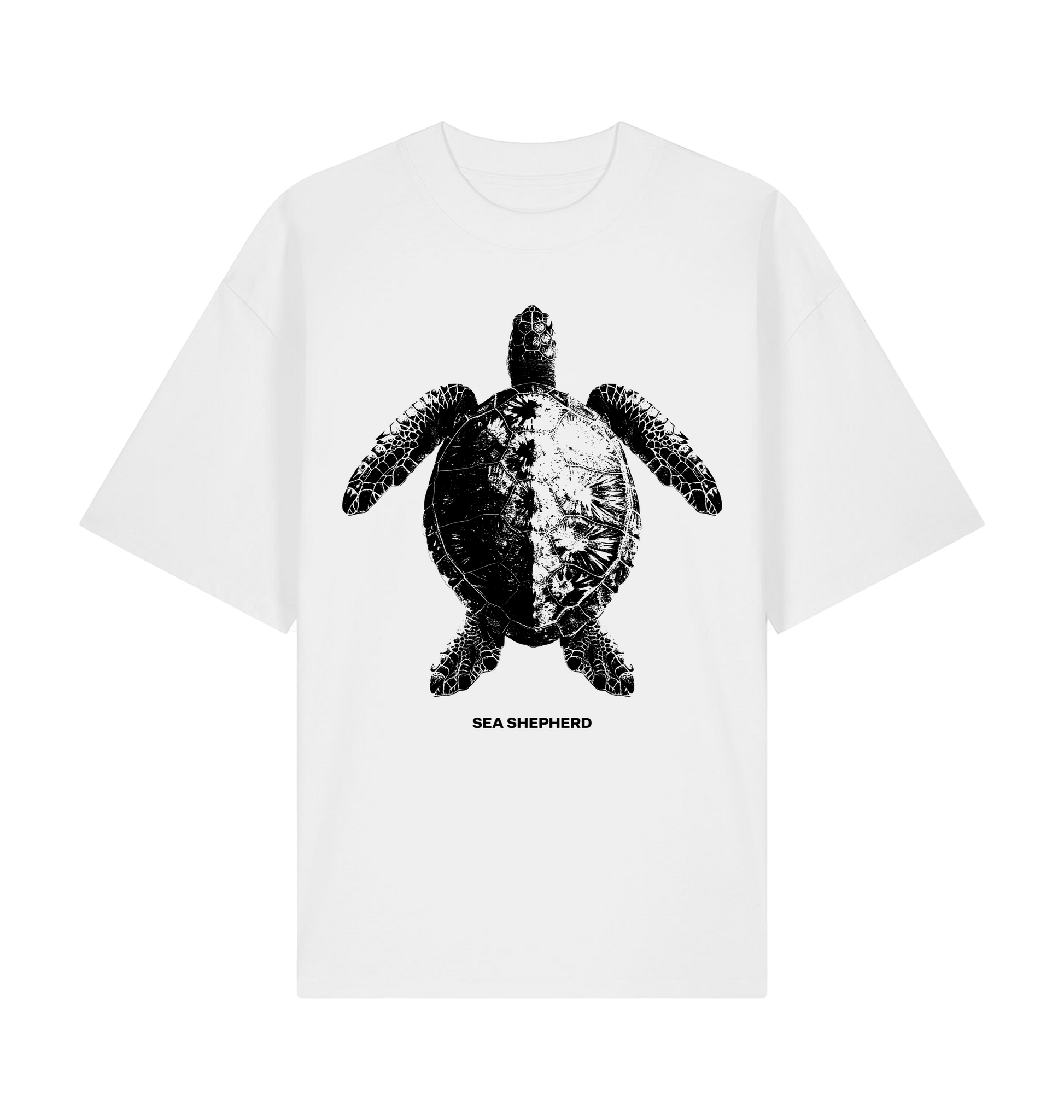 White Printed T-shirt Front