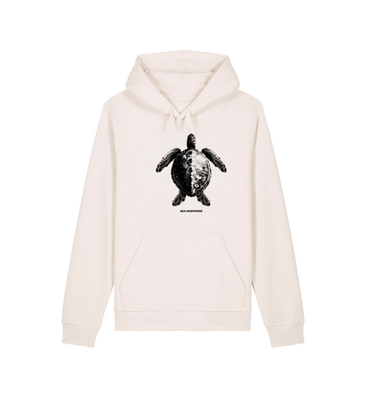 Vintage White Printed Hoody Front