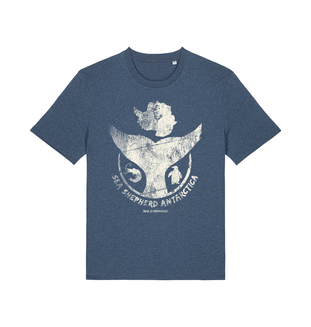 Dark Heather Blue Printed T-shirt